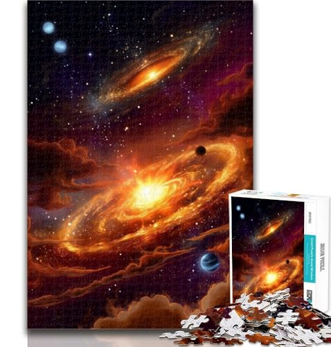 Teenager-Puzzle Milchstraßennebel 1000 Teile Puzzle für Teenager, Spielzeug, Lernspiele, Stressabbau, tolle Geschenke und Spielzeuge, 26x38cm von GOIUYTGM