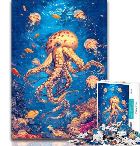 Teenager-Puzzle Oktopus 1000 Teile, ganze Familie für Kinder ab 14 Jahren, 50x75cm Teenager-Puzzle Oktopus 1000 Teile, ganze Familie für Kinder ab 14 Jahren, 50x75cm von GOIUYTGM