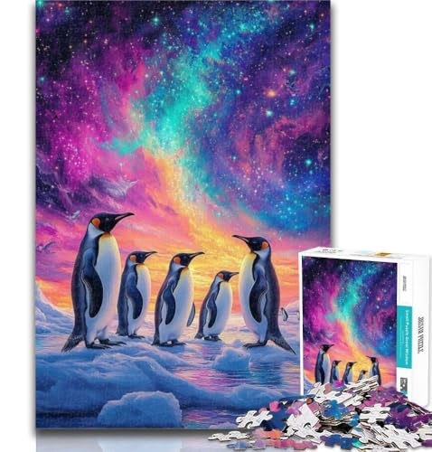 Teenager-Puzzle Pinguine unter der Aurora, 1000 Teile, Puzzle für Erwachsene und Jugendliche, Spielzeug, Lernspiele, Stressabbau, tolle Geschenke und Spielzeuge, 50x75cm Teenager-Puzzle Pinguine unter der Aurora, 1000 Teile, Puzzle für Erwachsene und Jugendliche, Spielzeug, Lernspiele, Stressabbau, tolle Geschenke und Spielzeuge, 50x75cm von GOIUYTGM