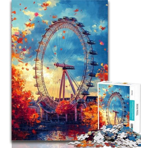 Teenager-Puzzle Riesenrad-Puzzle für Erwachsene 1000 Teile, pädagogisches Spielzeug zum Stressabbau, tolle Geschenke und Spielzeuge, 50x75cm von GOIUYTGM