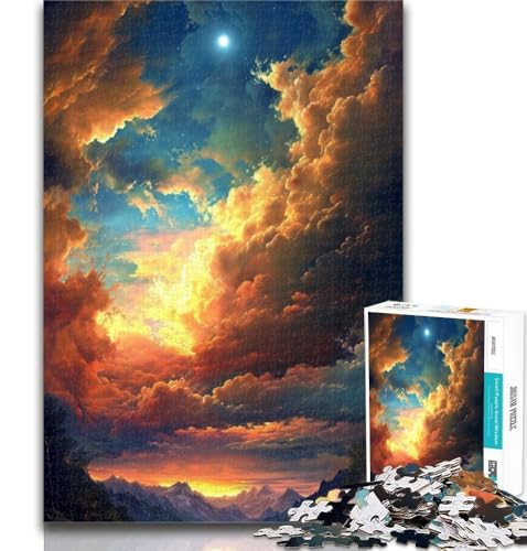 Teenager-Puzzle Sonnenuntergang in den Bergen, Puzzle für Teenager, 1000 Teile, Denksportspiel, Wanddekoration, einzigartige Geburtstags, 50x75cm Teenager-Puzzle Sonnenuntergang in den Bergen, Puzzle für Teenager, 1000 Teile, Denksportspiel, Wanddekoration, einzigartige Geburtstags, 50x75cm von GOIUYTGM