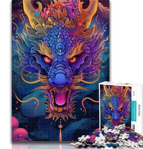 Teenager-Puzzle Space Dragon mit 1000 Teilen, ganze Familie für Kinder ab 14 Jahren, 26x38cm Teenager-Puzzle Space Dragon mit 1000 Teilen, ganze Familie für Kinder ab 14 Jahren, 26x38cm von GOIUYTGM