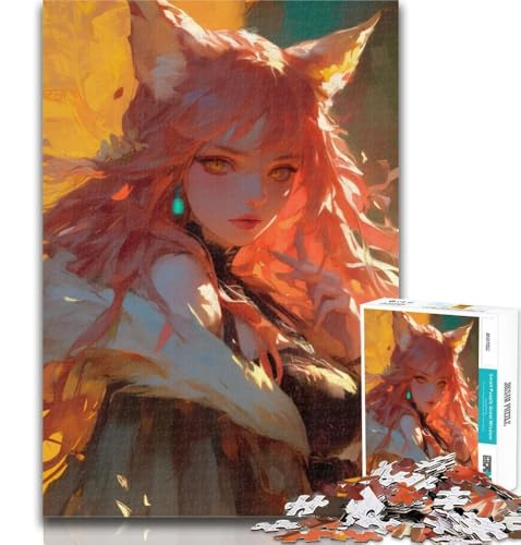 Teenager-Puzzle Tier Fuchs Mann Puzzle für Erwachsene 1000 Teile Schwierig, mit vollständig ineinandergreifenden zufällig geformten Teilen für Kinder ab 14 Jahren 75x50cm Teenager-Puzzle Tier Fuchs Mann Puzzle für Erwachsene 1000 Teile Schwierig, mit vollständig ineinandergreifenden zufällig geformten Teilen für Kinder ab 14 Jahren 75x50cm von GOIUYTGM