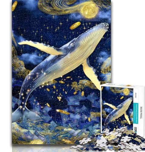 Teenager-Puzzle Wal-Puzzle für Erwachsene 1000 Teile, pädagogisches Spielzeug zum Stressabbau, tolle Geschenke und Spielzeuge, 26x38cm Teenager-Puzzle Wal-Puzzle für Erwachsene 1000 Teile, pädagogisches Spielzeug zum Stressabbau, tolle Geschenke und Spielzeuge, 26x38cm von GOIUYTGM