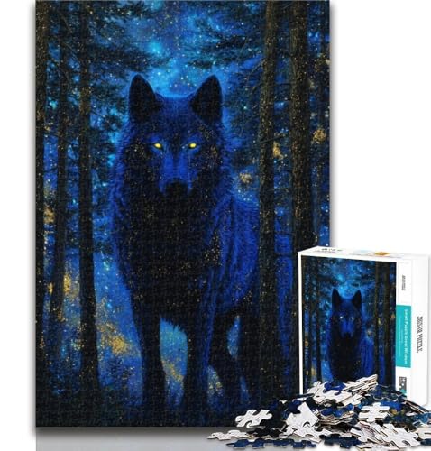Teenager-Puzzle Wolf im Wald, 1000 Teile, ganze Familie, für Kinder ab 14 Jahren, 26x38cm Teenager-Puzzle Wolf im Wald, 1000 Teile, ganze Familie, für Kinder ab 14 Jahren, 26x38cm von GOIUYTGM