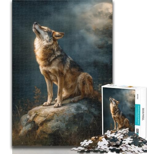 Teenager-Puzzle Wolf unter der Aurora, 1000 Teile, für Erwachsene, Spielzeug, Lernspiele, Stressabbau, tolle Geschenke und Spielzeuge, 26x38cm Teenager-Puzzle Wolf unter der Aurora, 1000 Teile, für Erwachsene, Spielzeug, Lernspiele, Stressabbau, tolle Geschenke und Spielzeuge, 26x38cm von GOIUYTGM