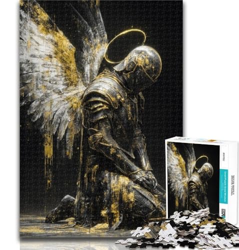 Teenager-Puzzle Zehn mittelalterliche Engelritter, 1000 Teile, Puzzle für Erwachsene und Jugendliche, Spielzeug, Lernspiele, Stressabbau, tolle Geschenke und Spielzeuge, 26x38cm von GOIUYTGM