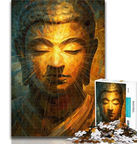 Teenager-Puzzle mit Buddha-Statuen, 1000 Teile, für Erwachsene, anspruchsvolles Spiel und Familienspiel, Wichtelgeschenke, 26x38cm von GOIUYTGM