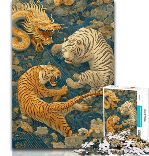 Teenager-Puzzles, Ancient Tiger Puzzles 1000 Teile für Erwachsene und Teenager, Spielzeug, Lernspiele, Stressabbau, Wunschliste mit Weihnachtsmann, 50x75cm Teenager-Puzzles, Ancient Tiger Puzzles 1000 Teile für Erwachsene und Teenager, Spielzeug, Lernspiele, Stressabbau, Wunschliste mit Weihnachtsmann, 50x75cm von GOIUYTGM