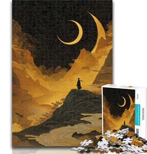 Teenager-Puzzles, Berge im japanischen Stil, 1000-teiliges Puzzle für Teenager, Spielzeug, Lernspiele, stressabbauende Wanddekoration, 50x75cm Teenager-Puzzles, Berge im japanischen Stil, 1000-teiliges Puzzle für Teenager, Spielzeug, Lernspiele, stressabbauende Wanddekoration, 50x75cm von GOIUYTGM