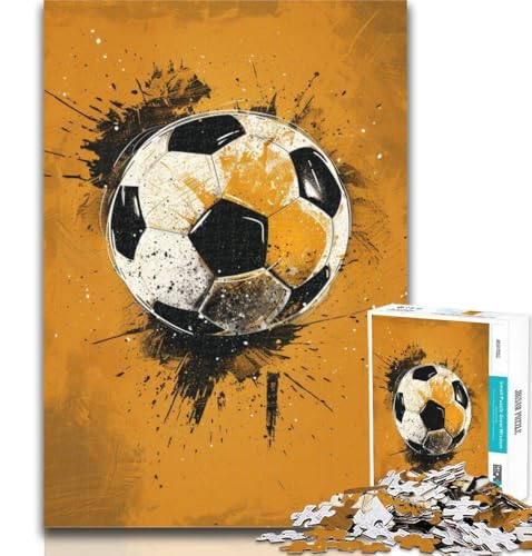 Teenager-Puzzles, Bunte Fußball-Puzzles, 1000 Teile, für Erwachsene, Geschenke, Lernspielzeug, ganze Familie, 26x38cm Teenager-Puzzles, Bunte Fußball-Puzzles, 1000 Teile, für Erwachsene, Geschenke, Lernspielzeug, ganze Familie, 26x38cm von GOIUYTGM