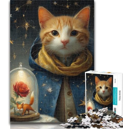 Teenager-Puzzles, Der Kleine Prinz, Katze, Puzzle für Erwachsene, 1000 Teile, Geburtstagsgeschenkidee für Erwachsene, Familienspiel und Hobby, 26x38cm Teenager-Puzzles, Der Kleine Prinz, Katze, Puzzle für Erwachsene, 1000 Teile, Geburtstagsgeschenkidee für Erwachsene, Familienspiel und Hobby, 26x38cm von GOIUYTGM