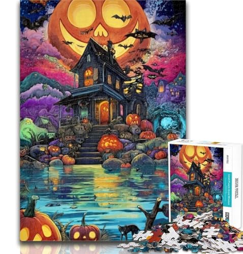 Teenager-Puzzles, Halloween-Schloss, 1000 Teile, Puzzle für Erwachsene und Jugendliche, Trainieren Sie Ihr Gehirn und Ihre Hände, Geschenke für Freunde und Familie, 26x38cm Teenager-Puzzles, Halloween-Schloss, 1000 Teile, Puzzle für Erwachsene und Jugendliche, Trainieren Sie Ihr Gehirn und Ihre Hände, Geschenke für Freunde und Familie, 26x38cm von GOIUYTGM