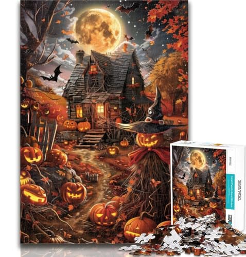 Teenager-Puzzles, Halloween-Schloss, Puzzle 1000 Teile für Erwachsene und Teenager, Stressabbau, schwierige Herausforderung, einzigartige Heimdekoration und Geschenke, 50x75cm Teenager-Puzzles, Halloween-Schloss, Puzzle 1000 Teile für Erwachsene und Teenager, Stressabbau, schwierige Herausforderung, einzigartige Heimdekoration und Geschenke, 50x75cm von GOIUYTGM