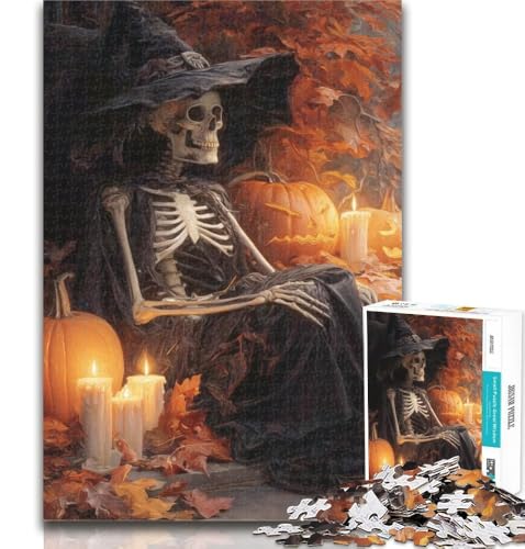 Teenager-Puzzles, Halloween und Skelette, 1000-teiliges Puzzle für Erwachsene und Teenager, trainieren Sie Ihr Gehirn und Ihre Hände, Geburtstagsgeschenk, Geschenke, 26x38cm Teenager-Puzzles, Halloween und Skelette, 1000-teiliges Puzzle für Erwachsene und Teenager, trainieren Sie Ihr Gehirn und Ihre Hände, Geburtstagsgeschenk, Geschenke, 26x38cm von GOIUYTGM