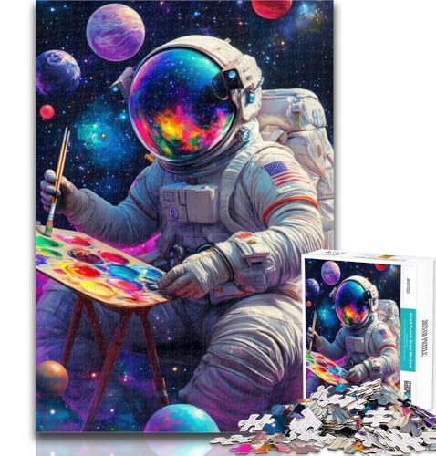 Teenager-Puzzles, Maler-Astronauten-Puzzles 1000 Teile für Erwachsene, Geschenke, Lernspielzeug für Kinder, ganze Familie, 50x75cm Teenager-Puzzles, Maler-Astronauten-Puzzles 1000 Teile für Erwachsene, Geschenke, Lernspielzeug für Kinder, ganze Familie, 50x75cm von GOIUYTGM