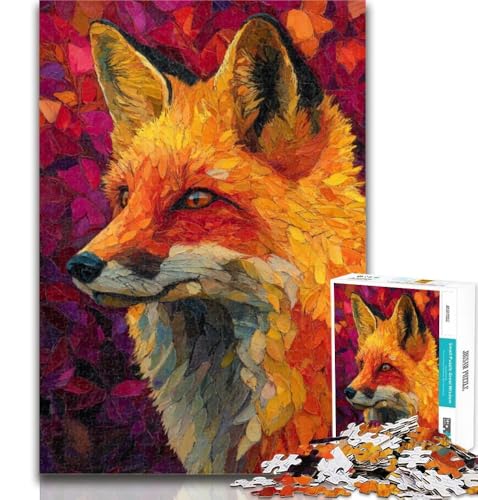 Teenager-Puzzles, Tier-Fuchs, 1000 Teile, Puzzle für Erwachsene und Jugendliche, Lernspiel für Geburtstag, Weihnachten, für Kinder ab 14 Jahren, 50x75cm Teenager-Puzzles, Tier-Fuchs, 1000 Teile, Puzzle für Erwachsene und Jugendliche, Lernspiel für Geburtstag, Weihnachten, für Kinder ab 14 Jahren, 50x75cm von GOIUYTGM