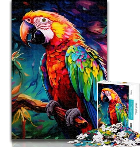 Teenager-Puzzles, Tiere, Vögel, Papageien, 1000 Teile, Puzzle für Erwachsene und Jugendliche, Spielzeug, Lernspiele, Stressabbau, einzigartige Heimdekoration und Geschenke, 26x38cm Teenager-Puzzles, Tiere, Vögel, Papageien, 1000 Teile, Puzzle für Erwachsene und Jugendliche, Spielzeug, Lernspiele, Stressabbau, einzigartige Heimdekoration und Geschenke, 26x38cm von GOIUYTGM