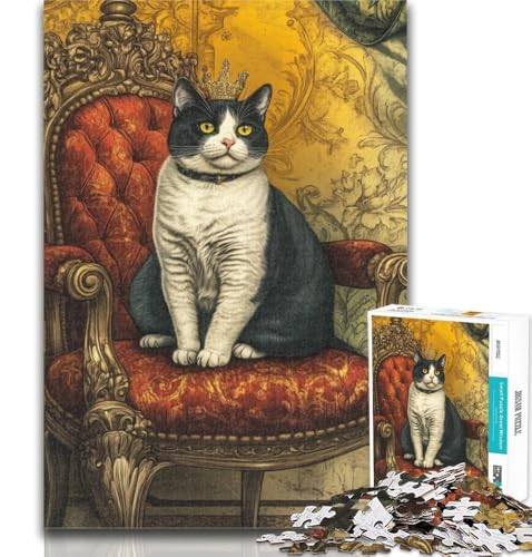 Teenager-Puzzles Bauernhofkatze Puzzles für Erwachsene 1000 Teile, Dekomprimierendes intellektuelles Lernspielzeug Tolle Geschenke und Spielzeuge 26x38cm von GOIUYTGM