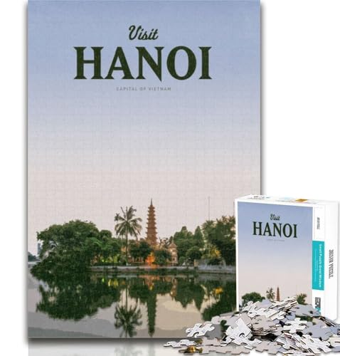 Teenager-Puzzles Besuchen Sie Hanoi Puzzles für Erwachsene 1000 Teile, Spielzeug Lernspiele Stressabbau Tolle Geschenke und Spielzeuge 26x38cm von GOIUYTGM