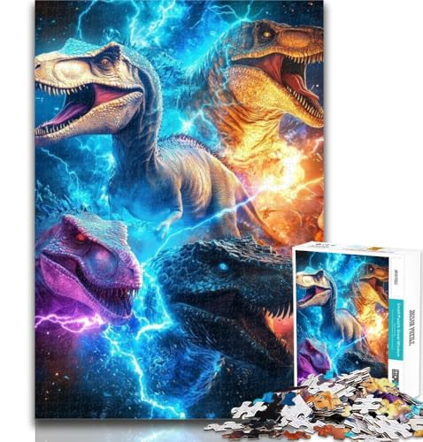 Teenager-Puzzles Blitz-Dinosaurier, 1000 Teile, Puzzle für Erwachsene und Jugendliche, Lernspiel für Geburtstag, Weihnachten, für Kinder ab 14 Jahren, 50x75cm Teenager-Puzzles Blitz-Dinosaurier, 1000 Teile, Puzzle für Erwachsene und Jugendliche, Lernspiel für Geburtstag, Weihnachten, für Kinder ab 14 Jahren, 50x75cm von GOIUYTGM