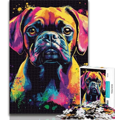 Teenager-Puzzles Boxer-Hunde-Puzzles für Teenager, 1000 Teile, lebendiges und einzigartiges Design, entspannendes und herausforderndes Puzzle-Erlebnis, 26x38cm Teenager-Puzzles Boxer-Hunde-Puzzles für Teenager, 1000 Teile, lebendiges und einzigartiges Design, entspannendes und herausforderndes Puzzle-Erlebnis, 26x38cm von GOIUYTGM
