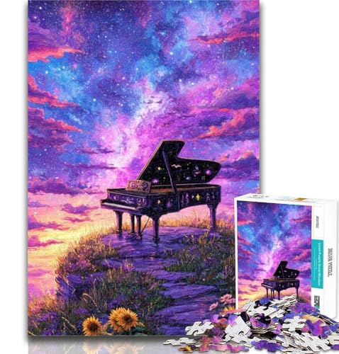 Teenager-Puzzles Dream Piano Puzzles für Erwachsene 1000 Teile, mit passendem Poster und Quizblatt für 14-Jährige, 26x38cm von GOIUYTGM