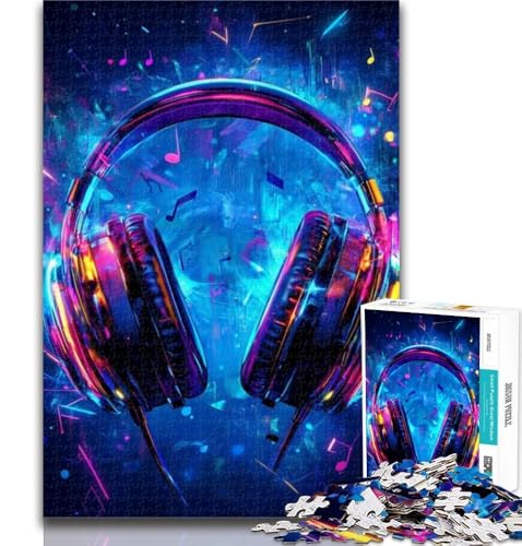 Teenager-Puzzles Galaxy-Kopfhörer-Puzzles für Teenager, mit vollständig ineinandergreifenden, zufällig geformten Teilen für Kinder ab 14 Jahren, 50x75cm Teenager-Puzzles Galaxy-Kopfhörer-Puzzles für Teenager, mit vollständig ineinandergreifenden, zufällig geformten Teilen für Kinder ab 14 Jahren, 50x75cm von GOIUYTGM