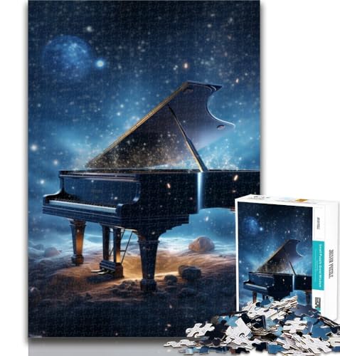 Teenager-Puzzles Galaxy Piano 1000 Teile Puzzle für Erwachsene und Jugendliche, für Lernspiele, Herausforderungsspielzeug, einzigartige Heimdekoration und Geschenke, 26x38cm von GOIUYTGM