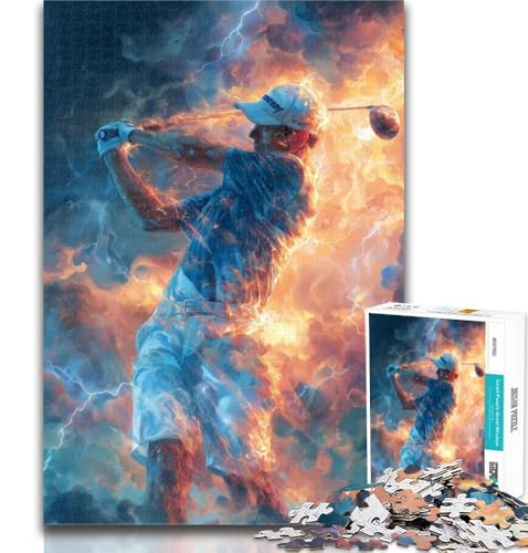 Teenager-Puzzles Golfsport-Puzzles für Erwachsene 1000 Teile, Spielzeug, Lernspiele, Stressabbau, tolle Geschenke und Spielzeuge, 26x38cm von GOIUYTGM