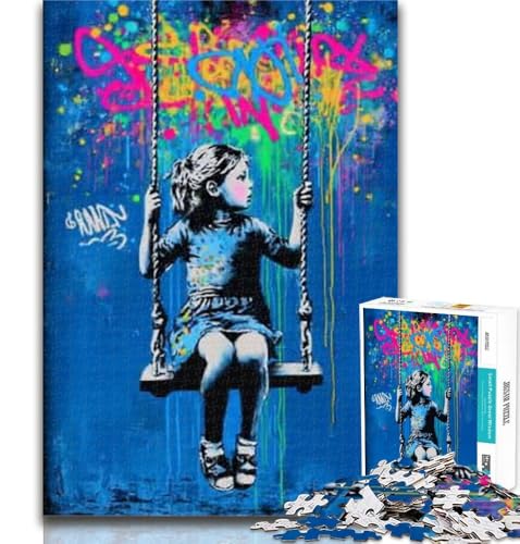 Teenager-Puzzles Graffiti-Puzzles für kleine Mädchen für Erwachsene und Teenager, Spielzeug, Lernspiele, stressabbauende Künstlersammlung, bildende Kunst, 50x75cm von GOIUYTGM
