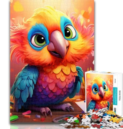 Teenager-Puzzles Papagei 1000-teiliges Puzzle für Erwachsene und Jugendliche, Lernspielzeug ganze Familie 26x38cm von GOIUYTGM