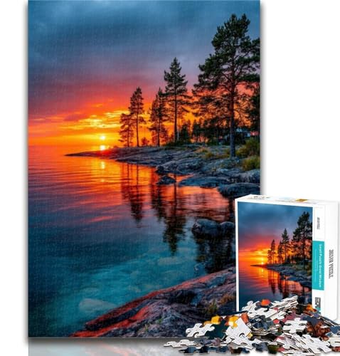 Teenager-Puzzles Schöne Berge und Seen Puzzles für Erwachsene 1000 Teile, Spielzeug Lernspiele Stressabbauende Eltern-Kind-Interaktion 75x50cm von GOIUYTGM
