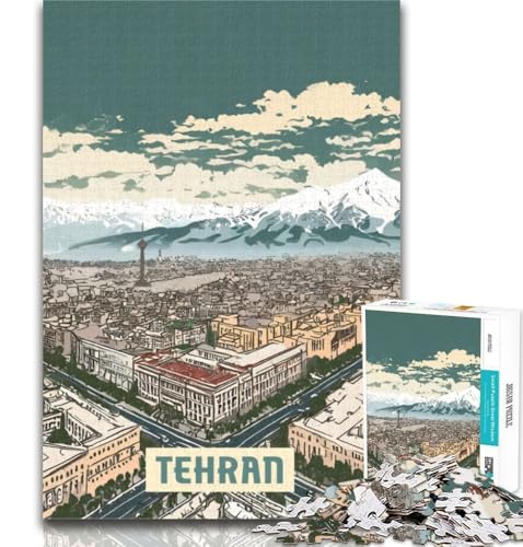 Teenager-Puzzles Teheran Puzzles für Erwachsene 1000 Teile, Spielzeug Lernspiele Stressabbauende Eltern-Kind-Interaktion 75x50cm von GOIUYTGM