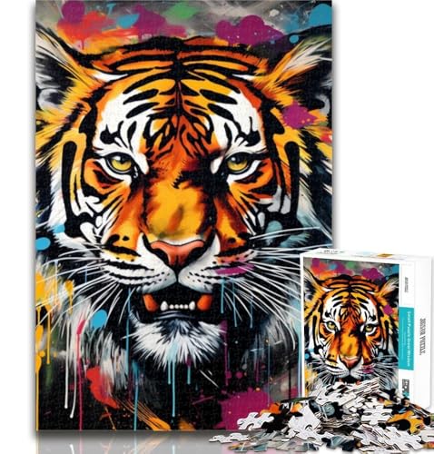 Teenager-Puzzles Tiertiger Puzzles für Erwachsene 1000 Teile, Spielzeug Lernspiele Stressabbau Tolle Geschenke und Spielzeuge 26x38cm von GOIUYTGM
