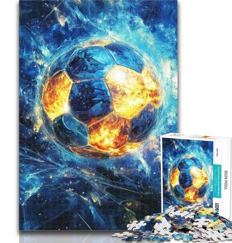 Teenager-Puzzles Weltraum-Fußball-Puzzles für Teenager 1000 Teile, Lernspiel für Geburtstag, Weihnachten, für Kinder ab 14 Jahren, 26x38cm von GOIUYTGM