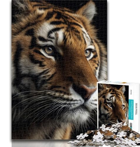 Tiger-Puzzle für Erwachsene, 1000 Teile, Lernspiel für Geburtstag, Weihnachten und ab 14 Jahren, 50x75cm von GOIUYTGM