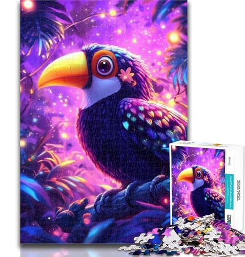 Tukan-Puzzle für Erwachsene, 1000 Teile, Lernspiel für Geburtstag, Weihnachten und ab 14 Jahren, 26x38cm von GOIUYTGM