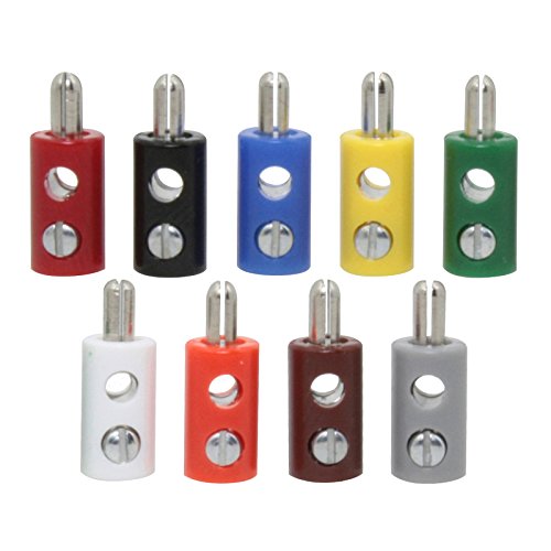 10 Stück Zwergstecker Miniatur Ø 2,6 mm mit Querloch und Schraubanschluss in Gelb 10 Stück Zwergstecker Miniatur Ø 2,6 mm mit Querloch und Schraubanschluss in Gelb von GOKarli