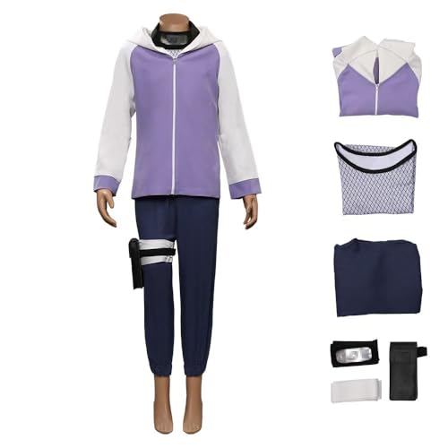 GOLBYGOL Hyūga Hinata Cosplay Kostüm Hoodie für Halloween Weihnachten Anime Party Ausstellung (L) von GOLBYGOL