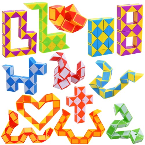 GOLDGE Magic Snakes Puzzle Cube Mini Twist Twisty Toy für Kinder und Erwachsene, Geschenk zum Geburtstag von Kindern, 13-teilig von GOLDGE