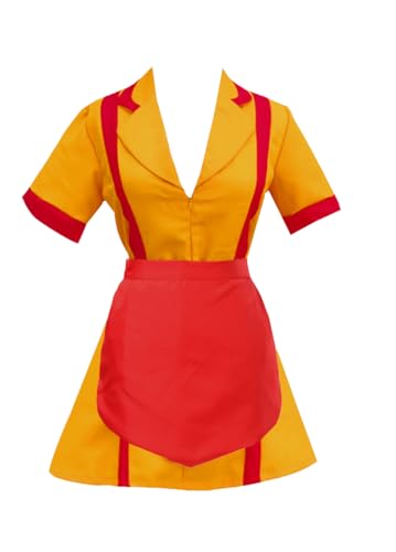 GOLDSTITCH Frauenkostüm für Kellnerin, Cosplay, Kostüm, Party-Kostüm, gelb, 3XL GOLDSTITCH Frauenkostüm für Kellnerin, Cosplay, Kostüm, Party-Kostüm, gelb, 3XL von GOLDSTITCH