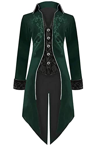 Herren Mittelalter Steampunk Frack Samt viktorianischer Gothic Vintage Frock Halloween Kostüm Mantel Herren Mittelalter Steampunk Frack Samt viktorianischer Gothic Vintage Frock Halloween Kostüm Mantel von GOLDSTITCH