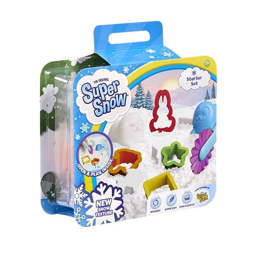 Goliath Super Snow: Starter Set, Magischer Sand ab 3 Jahren, Neue Textur, fühlt sich weich an, trocknet nicht aus, von den Machern von Super Sand Goliath Super Snow: Starter Set, Magischer Sand ab 3 Jahren, Neue Textur, fühlt sich weich an, trocknet nicht aus, von den Machern von Super Sand von Goliath