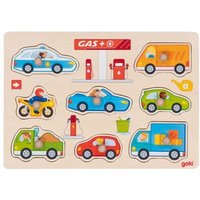 GOKI 57341 Steckpuzzle 8 Teile Tankstelle von GOLLNEST & KIESEL GOKI