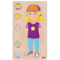 GOKI 57362 Schichtenpuzzle 29 Teile Mädchen von GOLLNEST & KIESEL GOKI