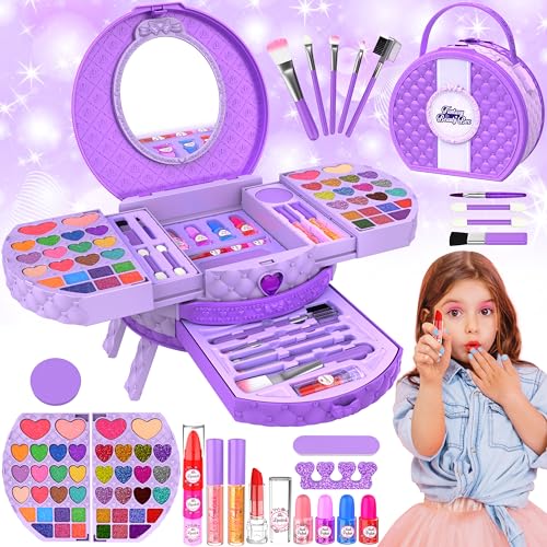 Kinderschminke Set Schminkkoffer Mädchen mit Tragbarem Ständer,66 Pcs Waschbar Schminke Kinder Make Up Set,Kinder Schminkset Mädchen Spielzeug,Geburtstags Geschenke für Mädchen 3 4 5 6 7 8 9 10 Jahre Kinderschminke Set Schminkkoffer Mädchen mit Tragbarem Ständer,66 Pcs Waschbar Schminke Kinder Make Up Set,Kinder Schminkset Mädchen Spielzeug,Geburtstags Geschenke für Mädchen 3 4 5 6 7 8 9 10 Jahre von GOLMUD