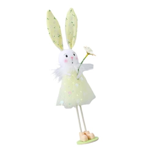 Frühlingstierfigur, Dekoration, stehende Puppen mit Garnrock, Blumendesign, Tier-Zwerge für Heimdekoration und Kinder Frühlingstierfigur, Dekoration, stehende Puppen mit Garnrock, Blumendesign, Tier-Zwerge für Heimdekoration und Kinder von GOLOVENLD