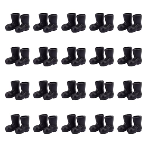 GOMAKERER 20 Paar Mini-Weihnachtsmann-Stiefel, Puppen-Kunststoff-Regenschuhe, Mini-Schuhe, Modell, Puppenhaus-Dekoration, Ornamente für DIY-Handwerksprojekt, Weihnachtstisch-Mittelstück GOMAKERER 20 Paar Mini-Weihnachtsmann-Stiefel, Puppen-Kunststoff-Regenschuhe, Mini-Schuhe, Modell, Puppenhaus-Dekoration, Ornamente für DIY-Handwerksprojekt, Weihnachtstisch-Mittelstück von GOMAKERER
