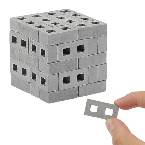 GOMAKERER 60 Stück Miniatur Ziegelsteine In Grau Winzige Ziegel Für Die Landschaftsgestaltung. Miniatur Gainsboro Ziegel Realistische Kunstziegel Puppenhausmöbel Zubehör Für Heimwerker Hausmodelle. GOMAKERER 60 Stück Miniatur Ziegelsteine In Grau Winzige Ziegel Für Die Landschaftsgestaltung. Miniatur Gainsboro Ziegel Realistische Kunstziegel Puppenhausmöbel Zubehör Für Heimwerker Hausmodelle. von GOMAKERER